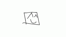 cube with a thumb
