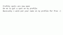 Profile spots open