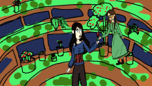 liana/flowers & Jane/ferns