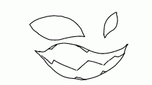 How to make a spoopy face (desc)