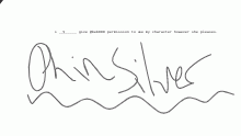 here, I signed it