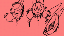 tries to character design