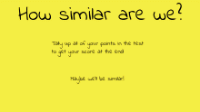 How similar are we test?