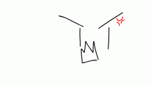 The face I drew doesn't really-