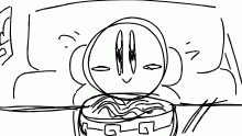 Kirby Eats a Nice Ramen