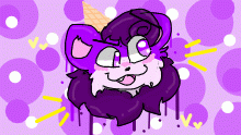 Goofy grape ice cream!