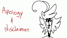 im so sorry. (apology/disclaimer.)