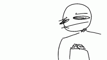 here i am eating popcorn for dinner